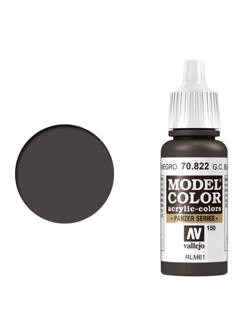 Model Color Acrylic Paint Black Brown