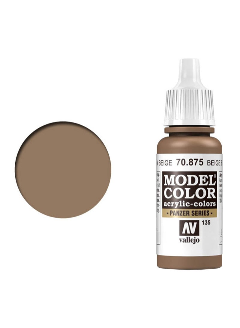 Vallejo Model Color Acrylic Paint Beige Brown 