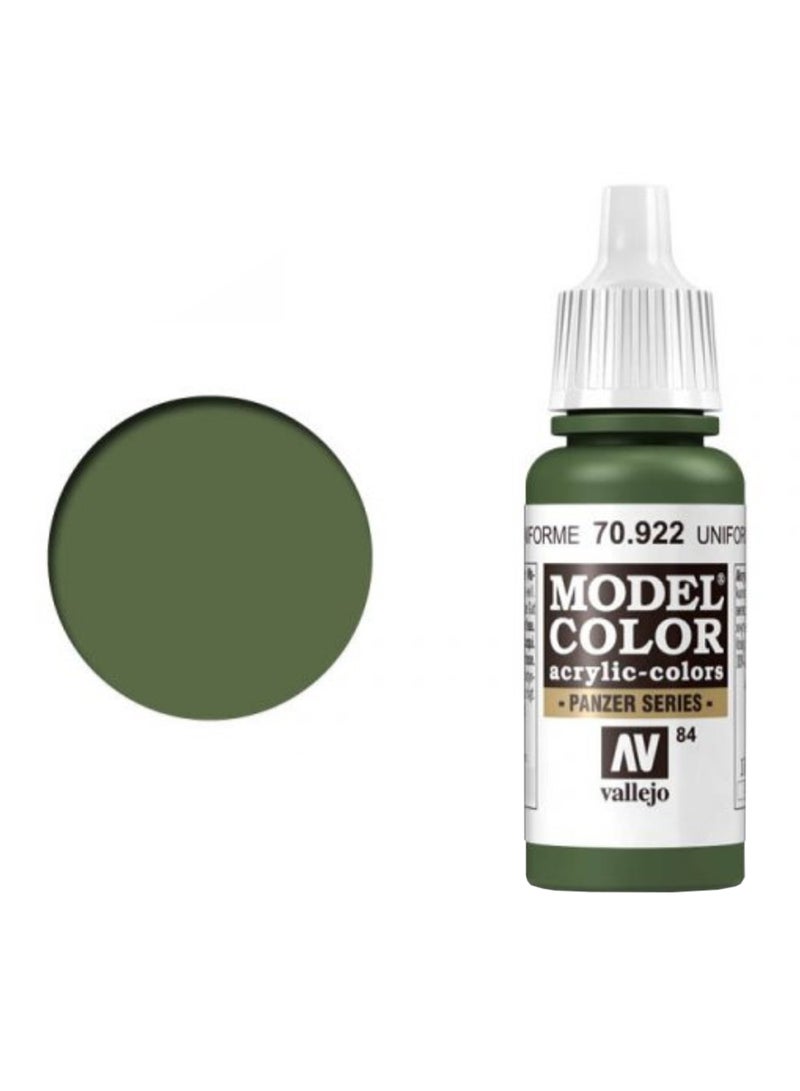 Model Color Acrylic Paint Uniform Green
