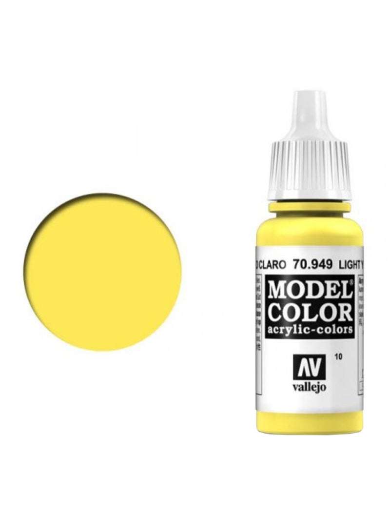 طلاء أكريليك من موديل كالر أصفر فاتح