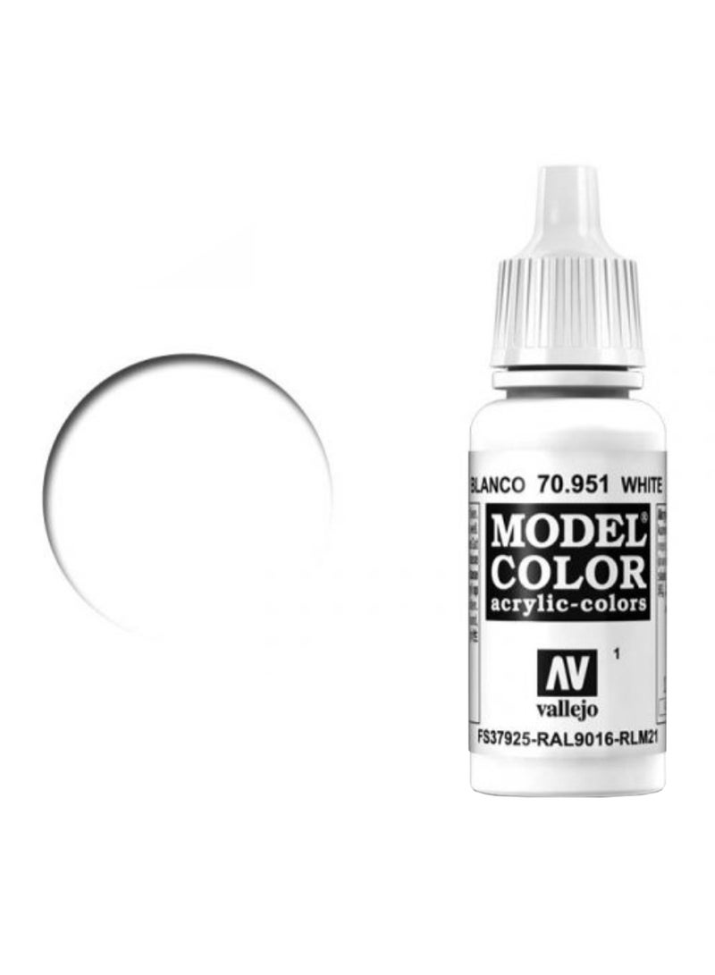 طلاء أكريليك من موديل كالر أبيض
