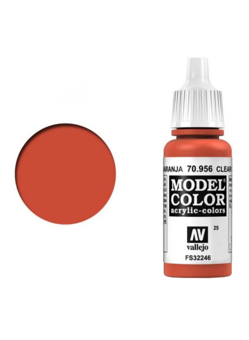Model Color Acrylic Paint Clear Orange