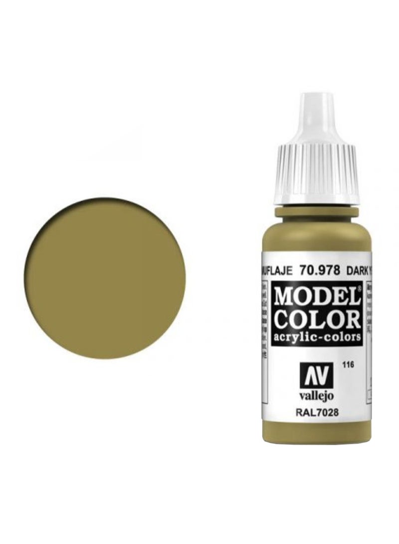 طلاء أكريليك من موديل كالر أصفر داكن