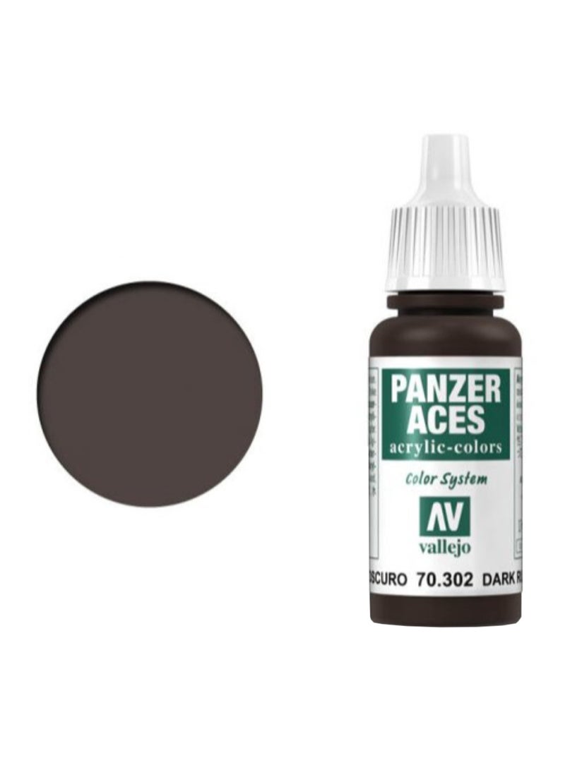 Vallejo Panzer Aces Acrylic Color Dark Rust