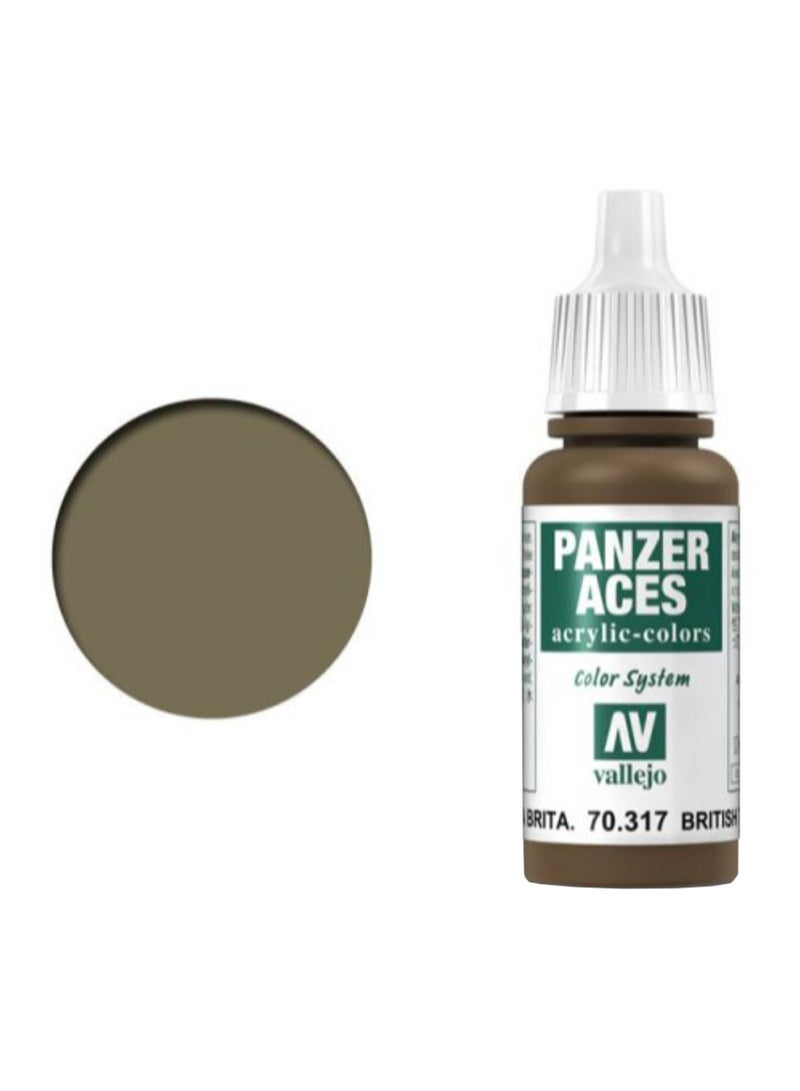 Vallejo Panzer Aces Acrylic Color British Tank Crew