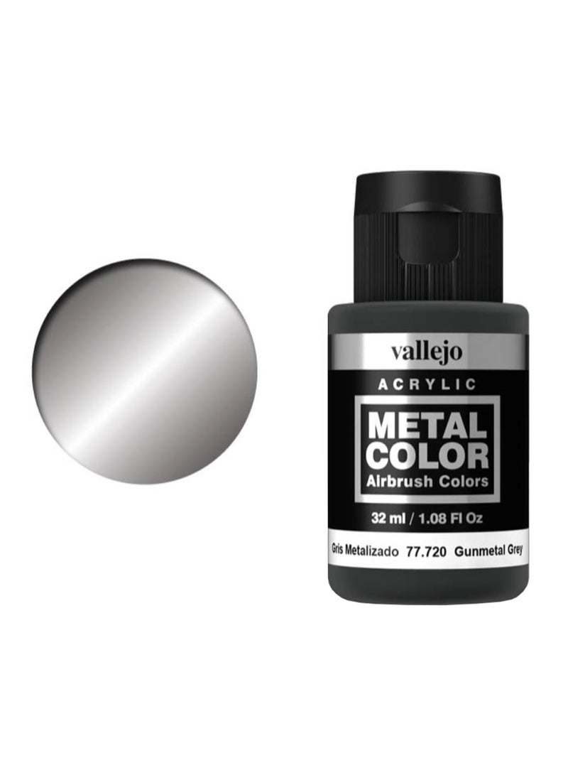 Vallejo Metal Color Varnish Gun Metal Grey 