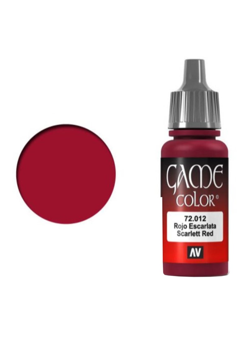 لون أكريليك من جيم أحمر قرمزي