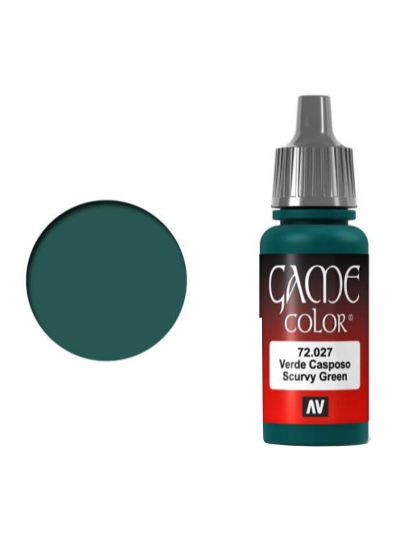 لون أكريليك من جيم أخضر سكورفي