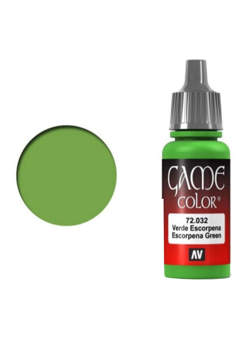 Game Color Acrylic Scorpy Green