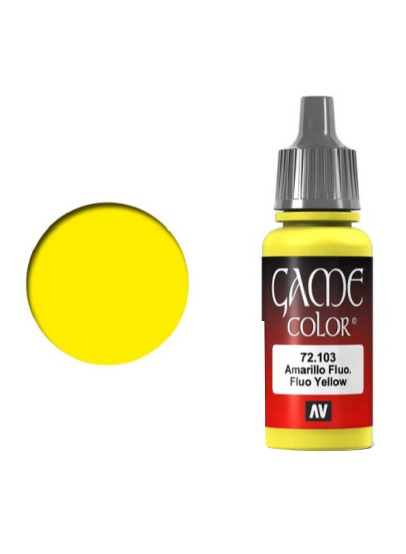 لون أكريليك من جيم أصفر مشع