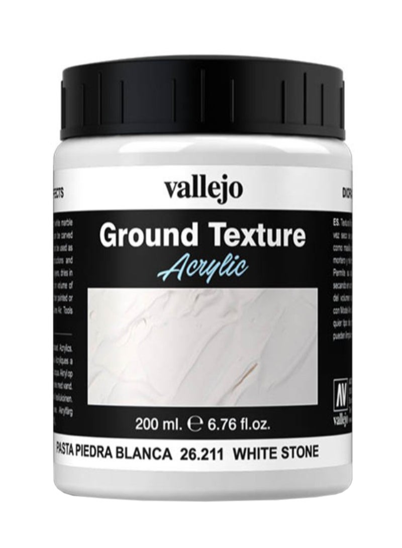 Vallejo Ground Texture Acrylic Color White Stone 
