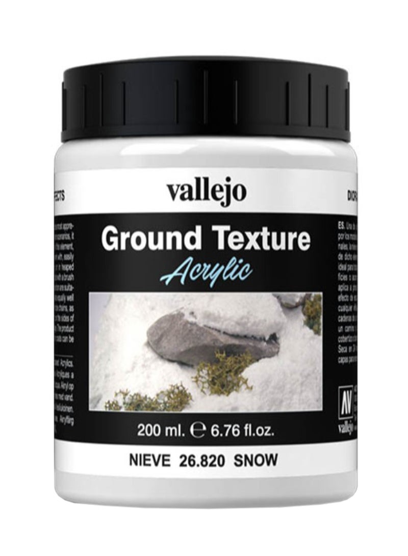 Ground Texture Acrylic Color Snow