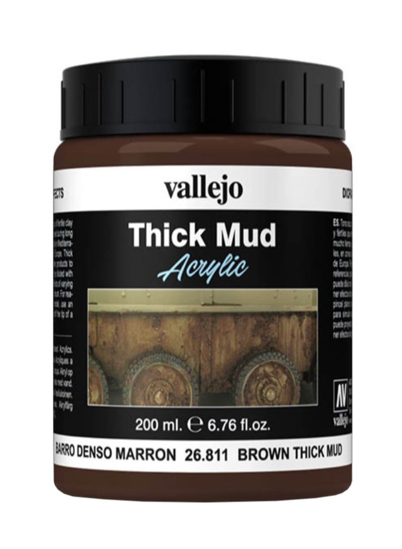 Thick Mud Acrylic Color Brown Mud