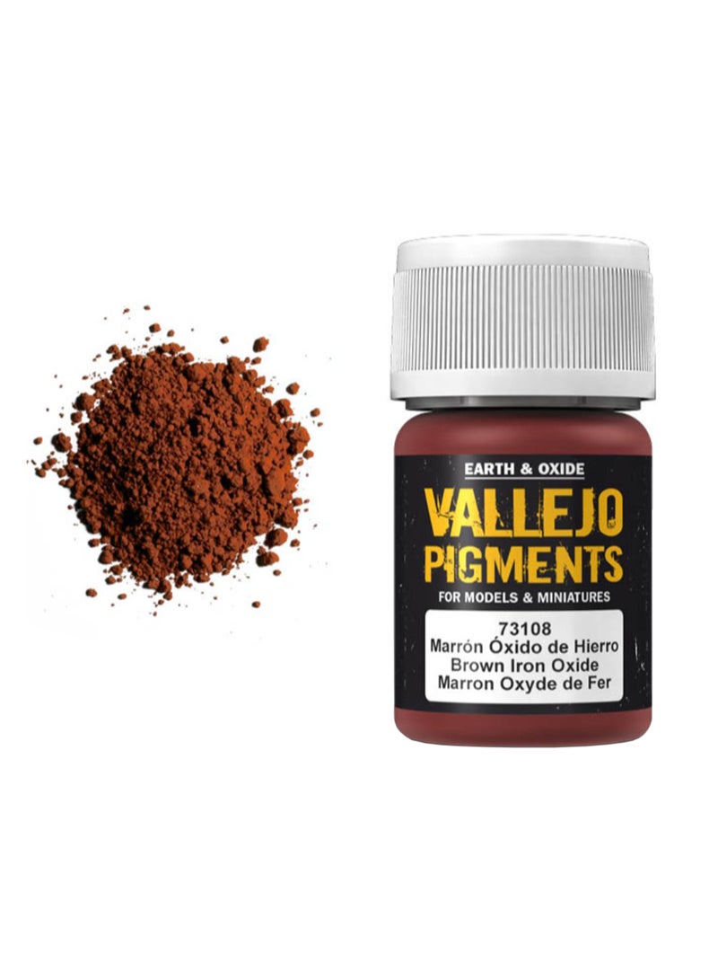 Vallejo - Pigments For Models And Miniatures Brown Iron Oxide - Image 1