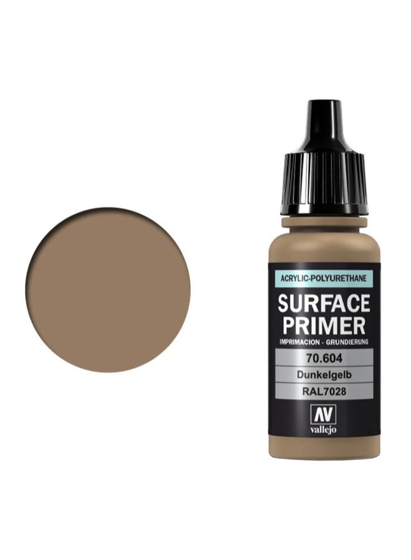 برايمر أكريليك سطحي من مزيج البولي يوريثان أصفر داكن ألماني
