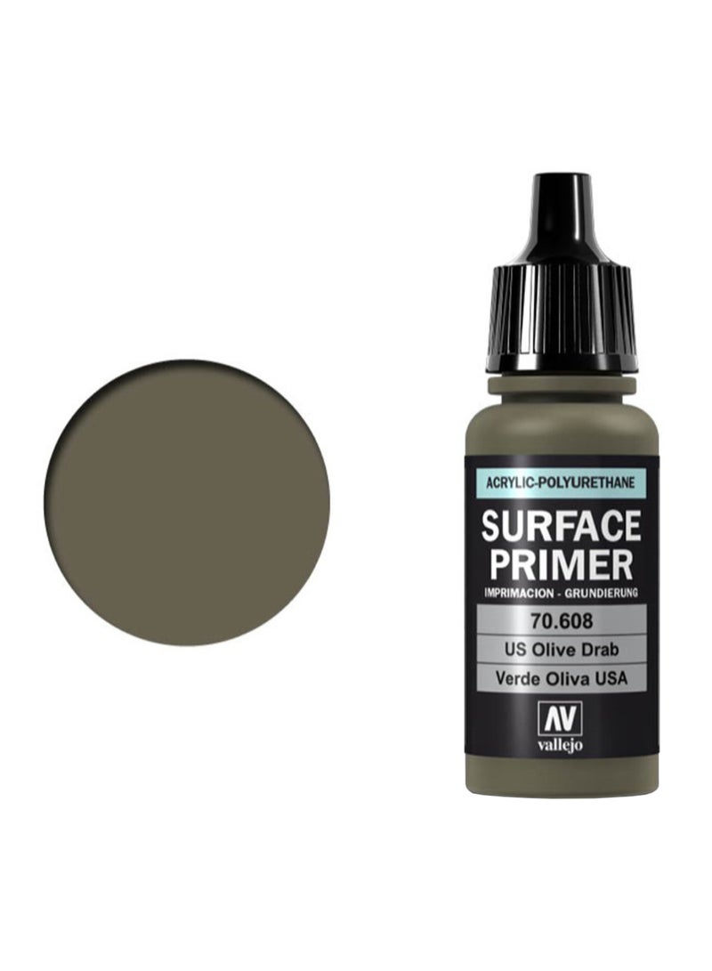برايمر أكريليك سطحي من مزيج البولي يوريثان رمادي زيتوني أمريكي