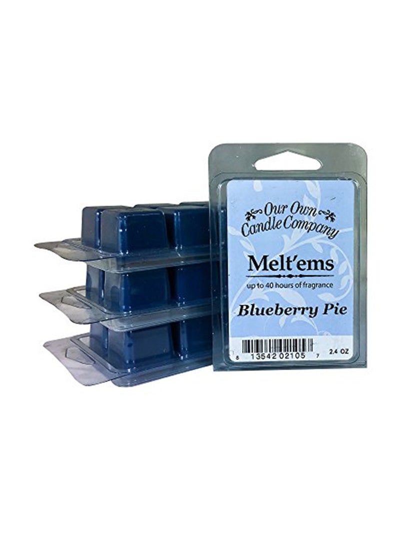 Our Own Candle Company 4-Piece Premium Scented Candle Blue 4x4.5x3.5inch 