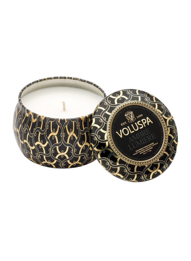 فولوسبا شمعة معطرة صغيرة معطر برائحة آمبير لومبير أبيض