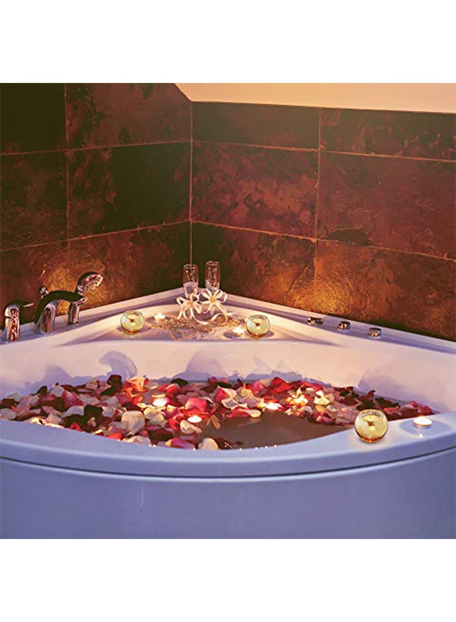 فولينس حامل شموع صغيرة من 12 قطعة ذهبي 2.55x11.8x9.05بوصة - Image 3