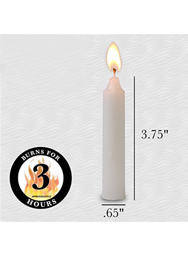 Ohr 72-Piece Shabbos Candle White 4x8.2x4.1inch - Image 2