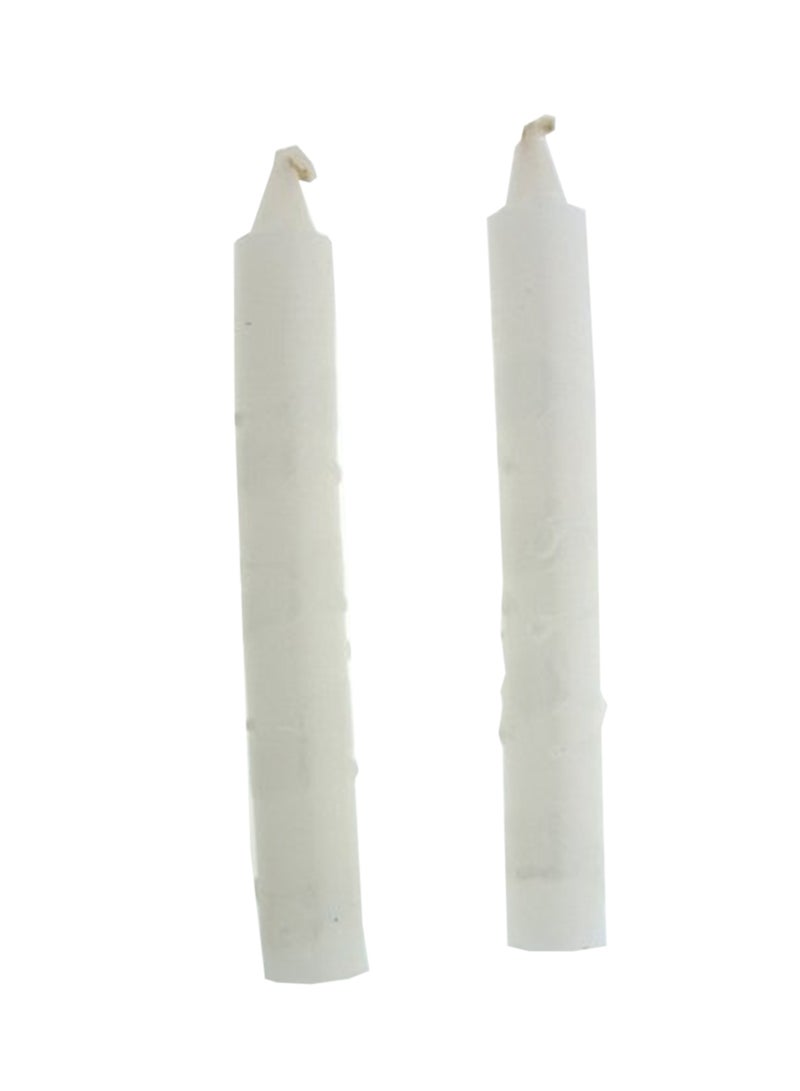وورلد أوف جودايكا 12-Piece Shabbat Candle أبيض 8.2 x 6.1 x 0.9بوصة - Image 1