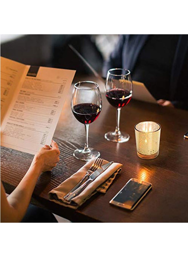 فولينس حامل شموع صغيرة من 12 قطعة ذهبي 3.15 x 9.52 x 7.08بوصة - Image 3