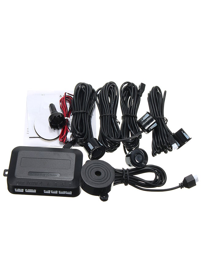 Parking 4 Sensors Car Reverse Backup Radar System Kit Sound Alarm - Image 1