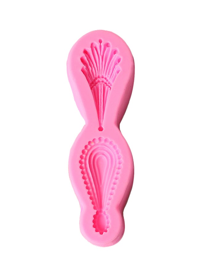 فيس مايل قالب لتزيين كعكة الزفاف على شكل مجوهرات وردي 11سم - Image 1