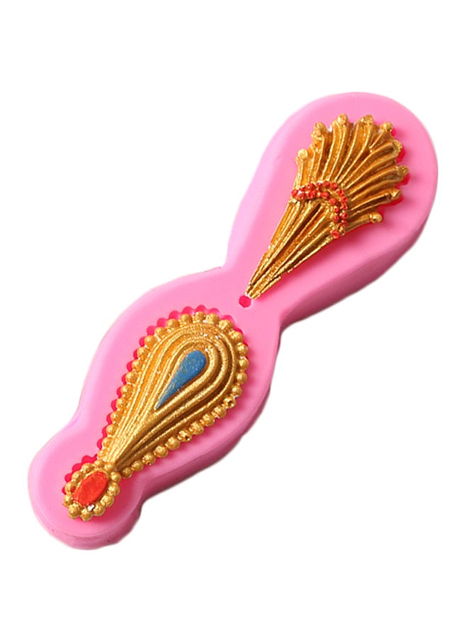 فيس مايل قالب لتزيين كعكة الزفاف على شكل مجوهرات وردي 11سم - Image 3