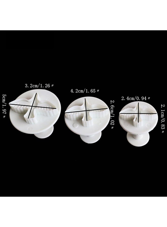 فيس مايل 3 أدوات لقطع الكعكات على شكل يمامة أبيض 16Ø³Ù†ØªÙŠÙ…ØªØ± - Image 2