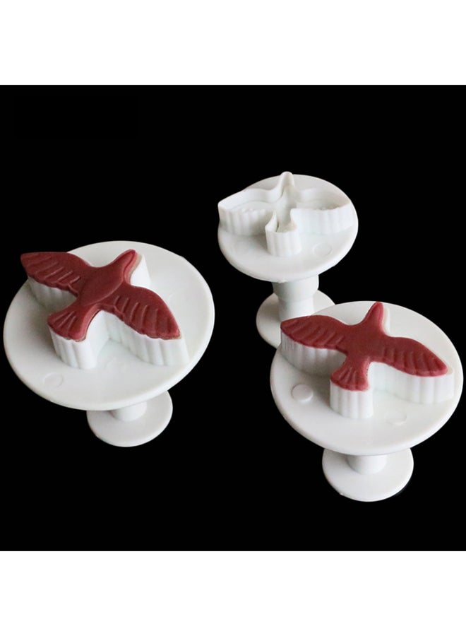 فيس مايل 3 أدوات لقطع الكعكات على شكل يمامة أبيض 16Ø³Ù†ØªÙŠÙ…ØªØ± - Image 3