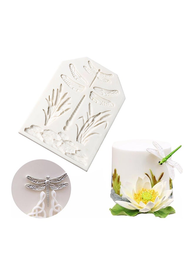 facemile Silicone 3D Dragonfly Fondant Mold White 15cm - Image 2