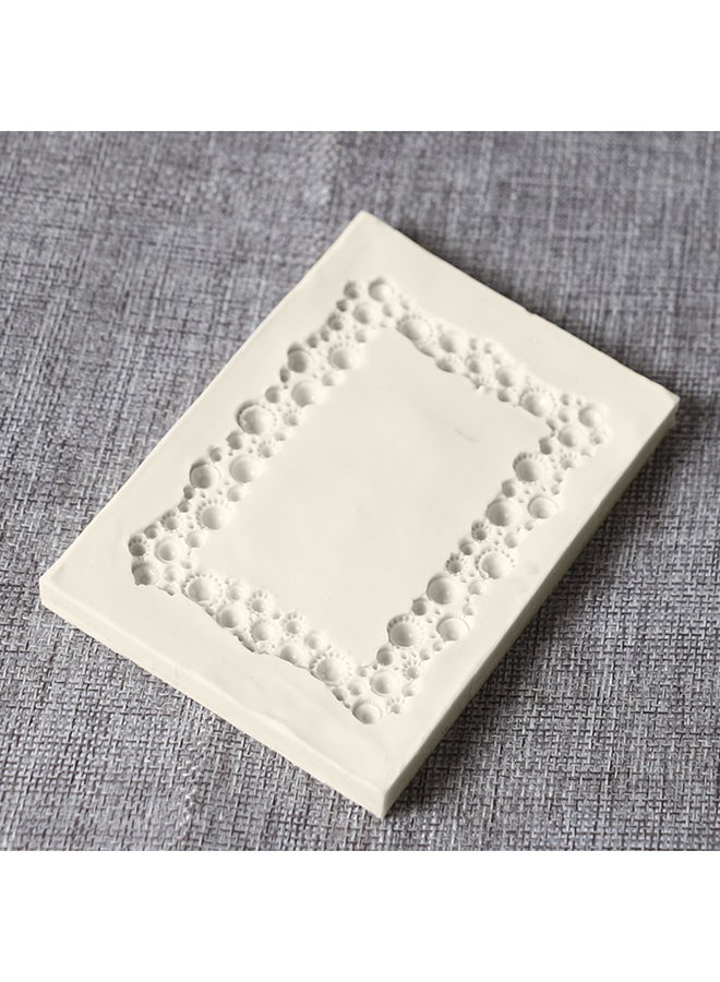 فيس مايل قالب من السيليكون على شكل إطار صور للكعكات أبيض 14سم - Image 3