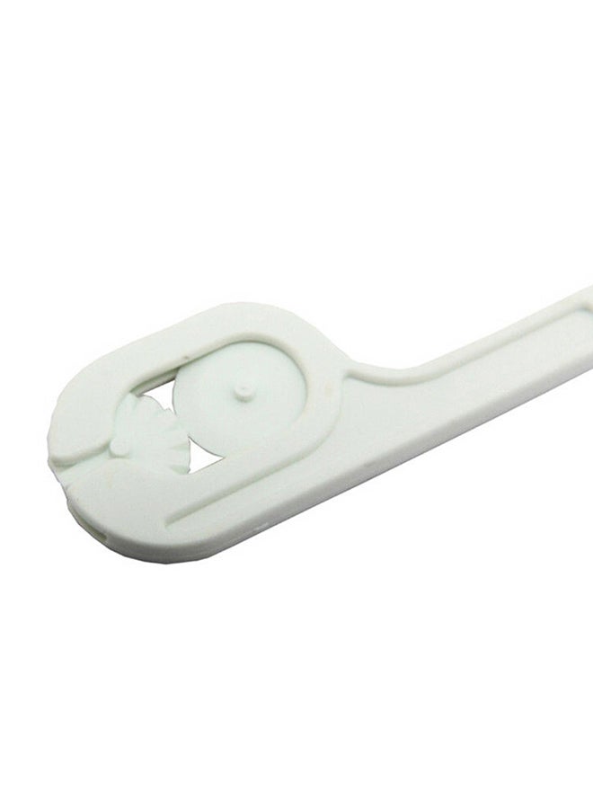 فيس مايل أداة بلاستيكية لتقطيع كعكات الفوندان مكونة من 6 قطع أبيض 12Ø³Ù†ØªÙŠÙ…ØªØ± - Image 3