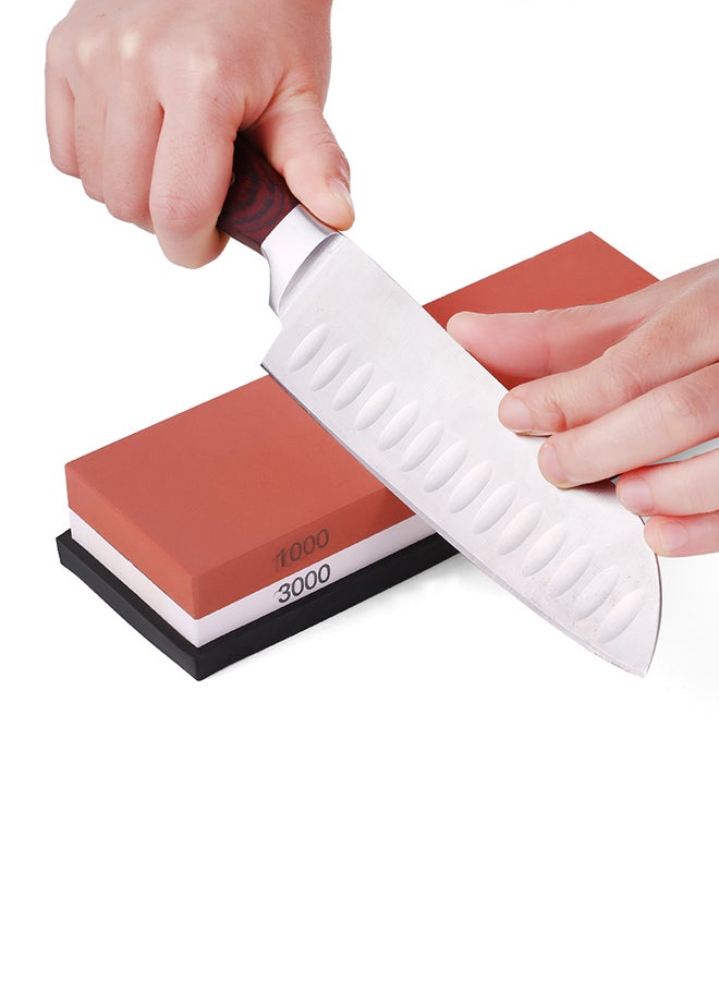 Grit Double Sides Knife Sharpening Stone Multicolour 19cm - Image 4