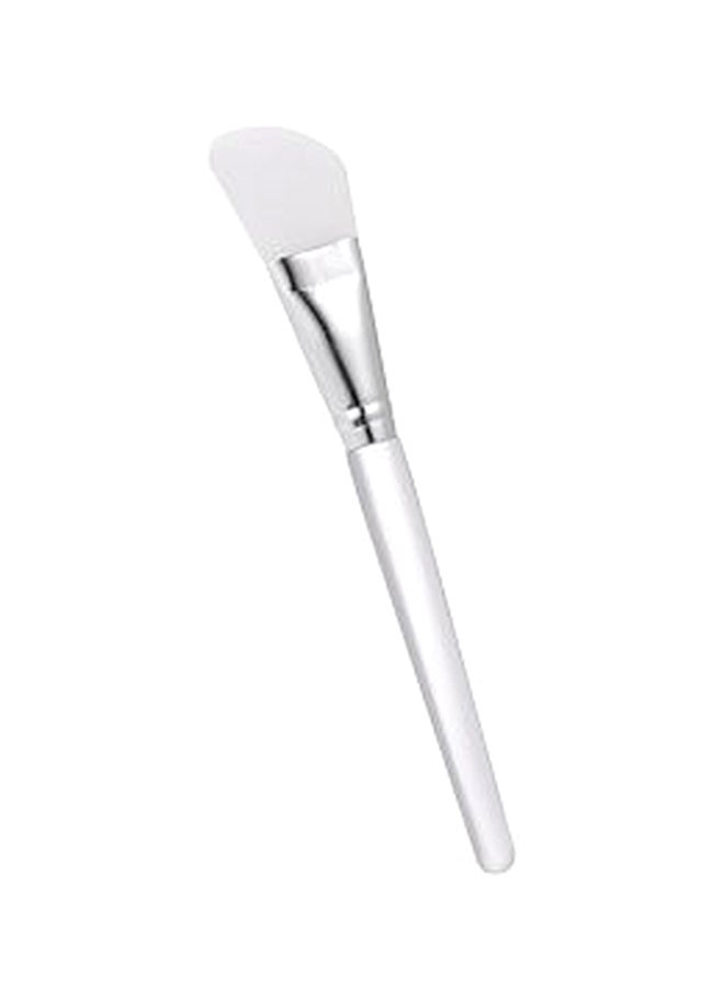 فرشاة مكياج من السيليكون أبيض/فضي - Image 2