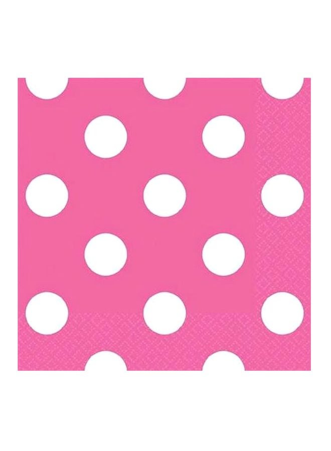 أمسكان مجموعة مناديل منقطة، من 16 قطعة