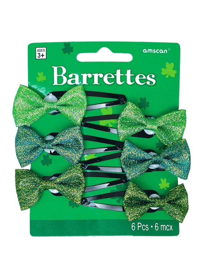 Amscan 6-Piece St. Patrick's Day Barrette Set