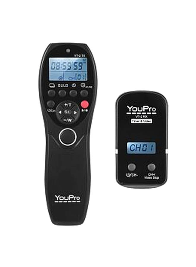 YouPro 4-Piece Wireless Transmitter And Receiver Shutter Controller Set For Sony Camera Black - Image 1
