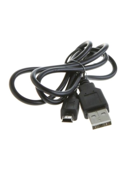 USB 2.0 Male-A To 5-Pin Data Sync Charging Cable Black