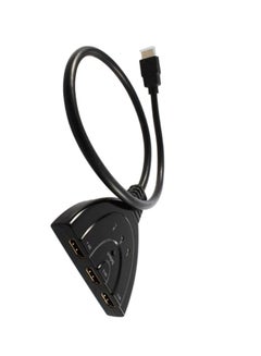 3 Port 4K HDMI Switch Splitter Black
