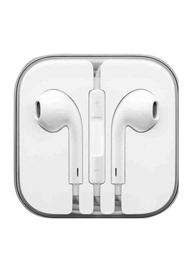 In-Ear Earphones With Mic White  - Image 1