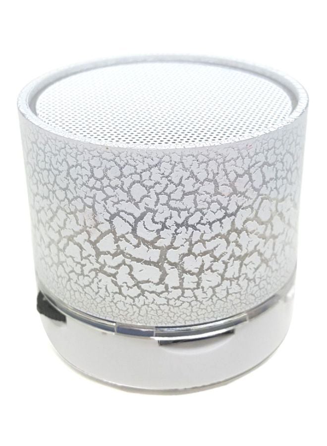 Portable LED Mini Wireless Speaker White