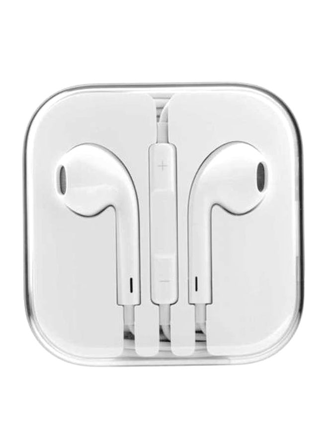 In-Ear Earphones With Mic White