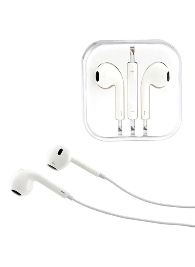 In-Ear Stereo Earphones With Mic White - Image 1