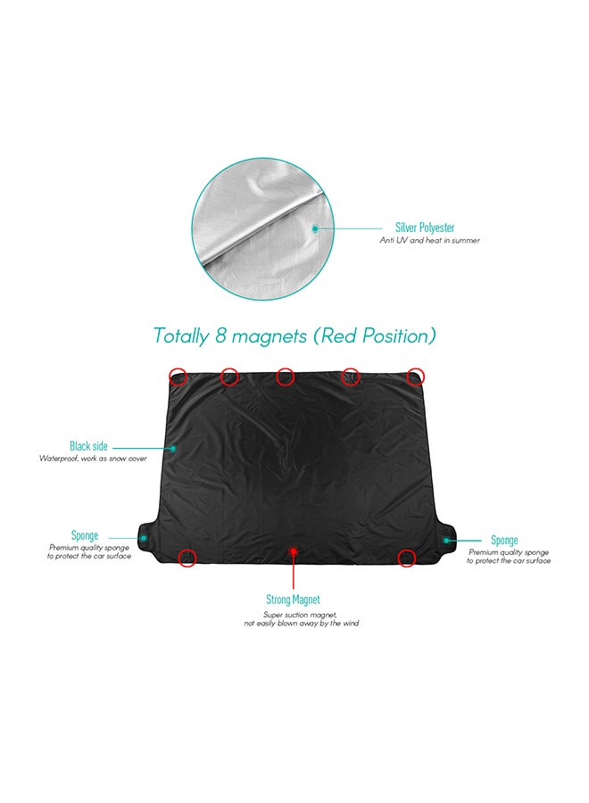 Car Windshield Snow Cover Window Cover 150*120cm Sunshade Snow Covers Winter Summer Auto Sun Shade Protector Ice Snow Guard for Most Car SUV Truck - Image 3