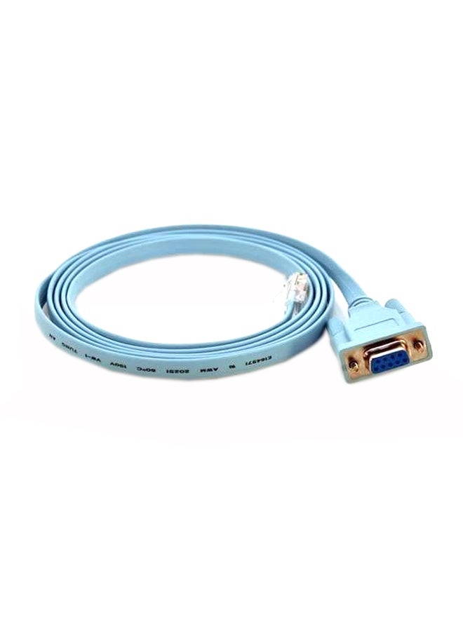 DB9 Female To RJ45 Male Console Cable Blue - Image 1