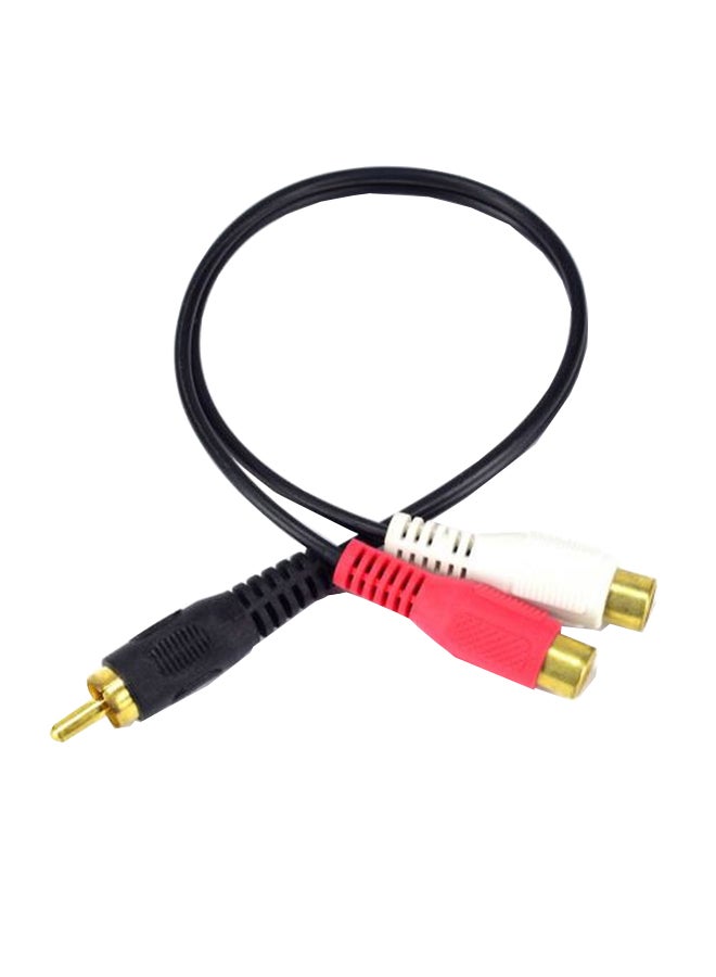 Nanotek 3.5mm To RCA Jack Audio Adapter Connector Cable Black/White/Red