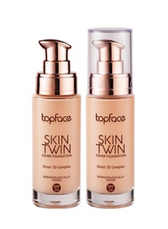 topface Skin Twin Cover Foundation Smart 3D Complex 04 Light Brown  - Image 1