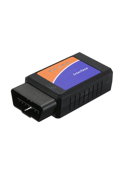 Black OBD OBDⅡ Scanner Tool Detector with BT Connection for IOS Android Windows Service